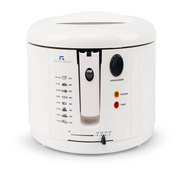 Friteuse électrique Galaxy Naturel 2000W Blanc