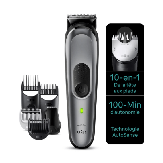 Tondeuse Barbe Et Cheveux 10-en-1 Braun MGK7420