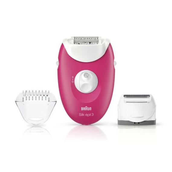 Épilateur BRAUN SE3-410 silk-3 - blanc & rose