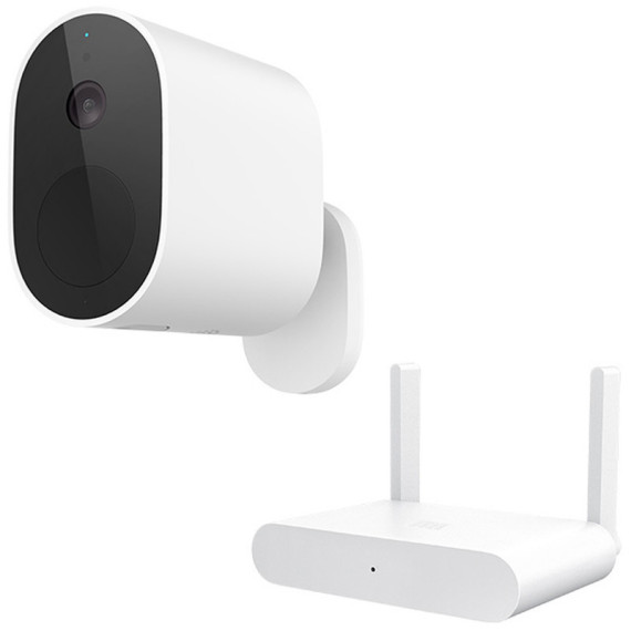 Caméra De Surveillance Externe Sans Fil Xiaomi + DVR Blanc