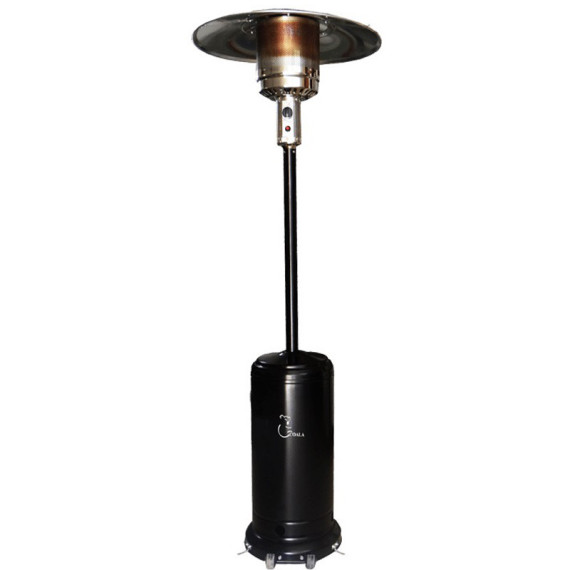 Chauffage De Terrasse COALA Parasol En Acier Inoxydable - Noir COALA