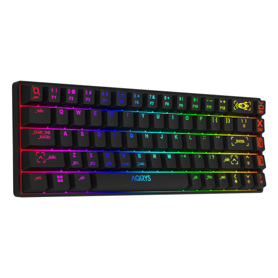 Clavier Gamer Mécanique AQIRYS MIRA / 100% Anti-ghosting / RGB / Noir