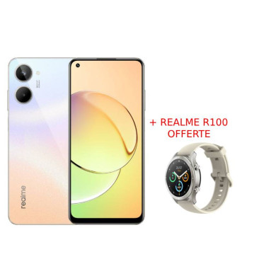 Smartphone Realme 10 4G / 8 Go / 128 Go / Blanc + Un Abonnement Offert + REALME R100 Gris Offerte