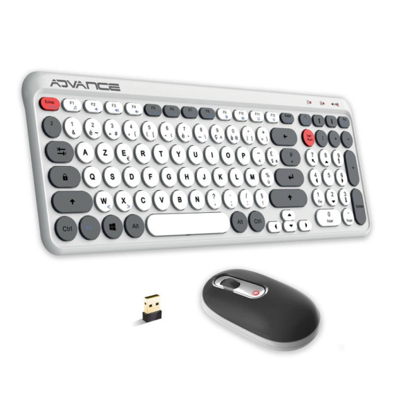 Ensemble Clavier et Souris Advance Ergostyle Wireless