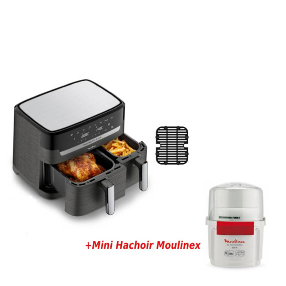 Air fryer Moulinex Dual Easy Fry & Grill EZ905B20 2450W - Noir