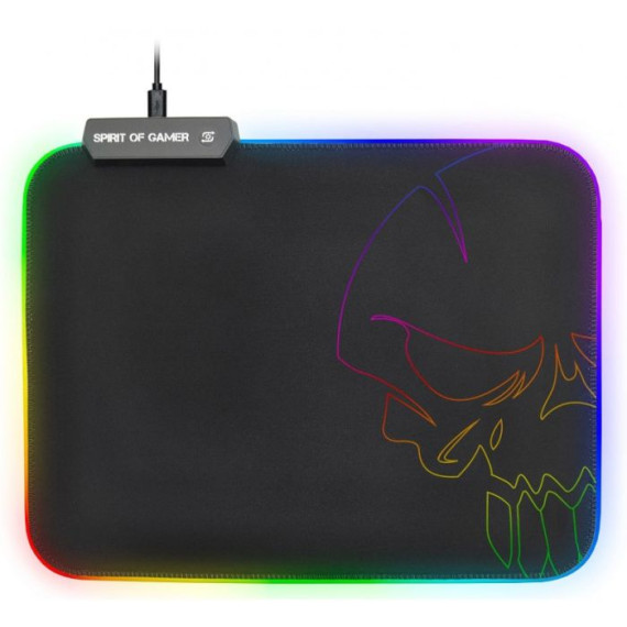 Tapis de Souris Gamer SPIRIT OF GAMER RGB M - Noir