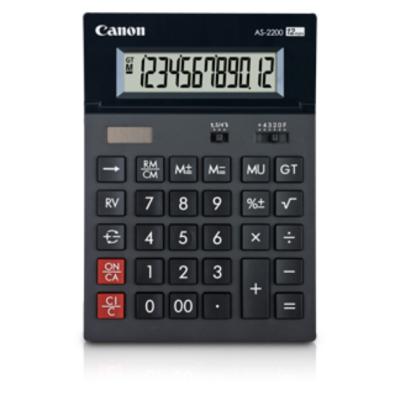 Calculatrice de bureau CANON AS-2200 / Gris