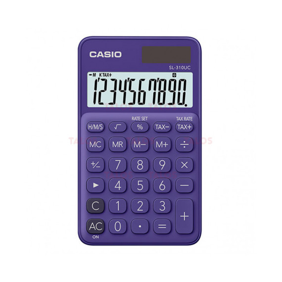 Calculatrice de poche 10 chiffres Casio SL-310UC-RG / Violet