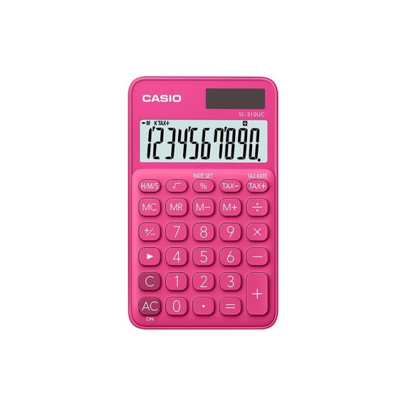 Calculatrice de poche 10 chiffres Casio SL-310UC-RD / Rouge