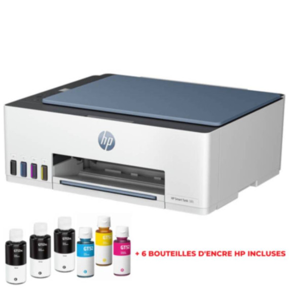 Imprimante HP Smart Tank 585 COULEUR 3EN1 / WIFI + 6 Bouteilles d'encre HP