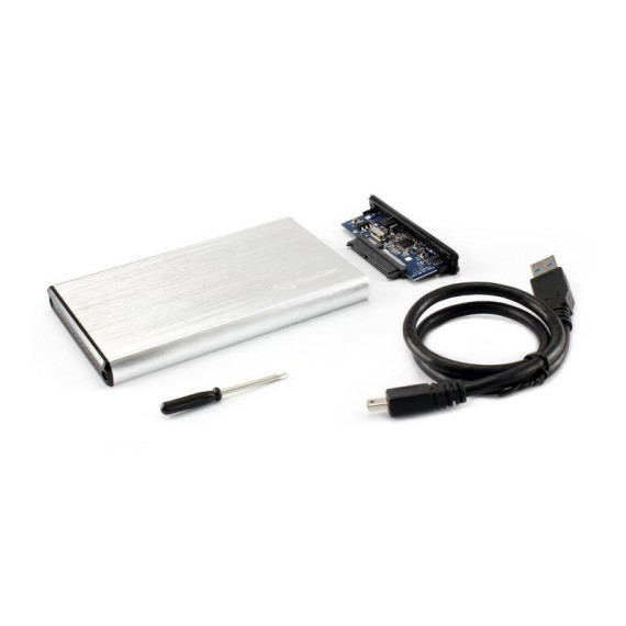 Boitier externe pour disque dur Interne 2.5" / USB 3.0 / Blanc