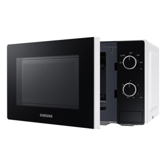 Micro-Onde Samsung Solo MWO avec porte en verre plein 700W - Blanc