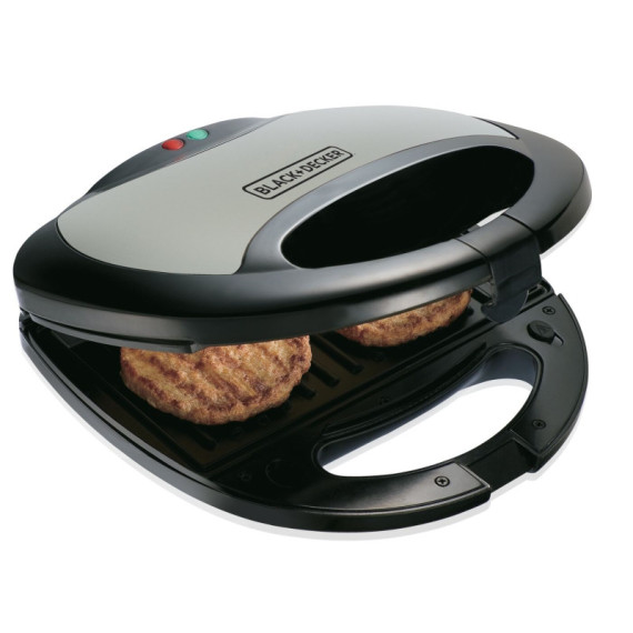 Appareil à Panini Et Croque Monsieur BLACK&DECKER 750 W - Noir