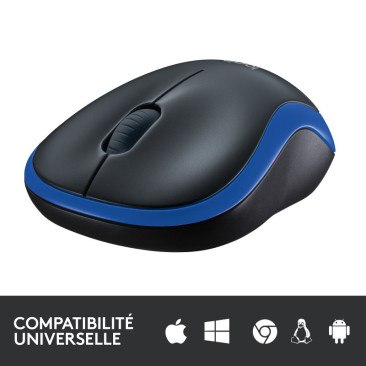 Souris Logitech Sans Fil M185 - Bleu