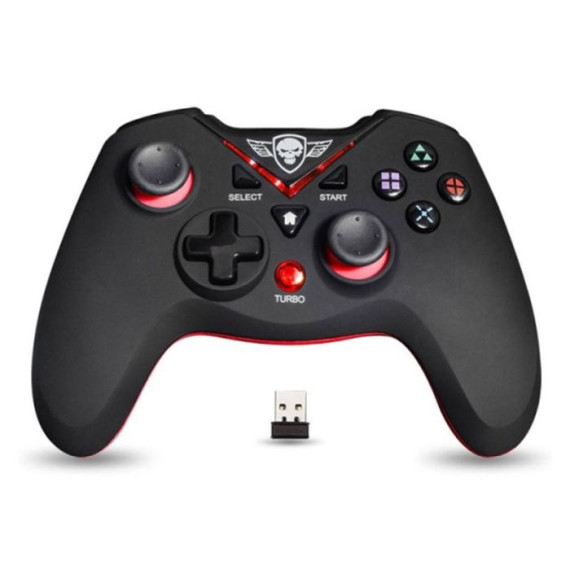 Manette de Jeux Sans Fil SPIRIT OF GAMER RFXPG Pour PS3/PC - Noir&Rouge