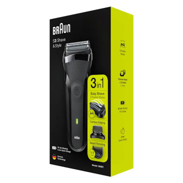 Rasoir électrique Rechargeable Braun Series 3 Shave&Style