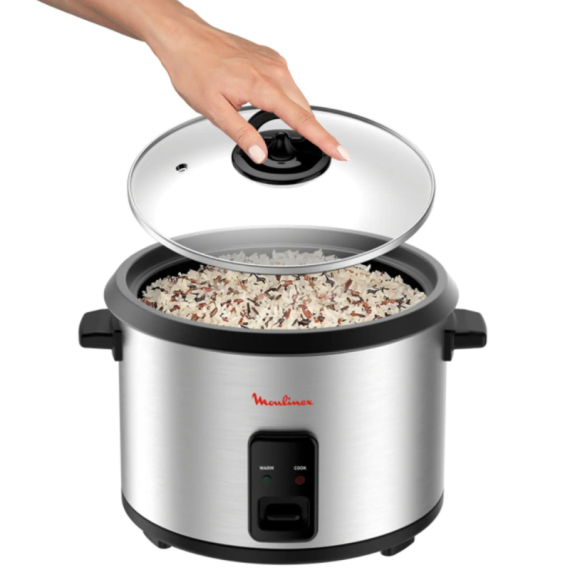 Cuiseur a Riz MOULINEX MK123D10 1.8 Litres Chrome 700 Wattes