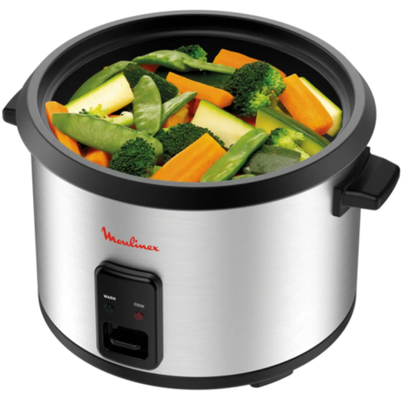 Cuiseur a Riz MOULINEX MK123D10 1.8 Litres Chrome 700 Wattes
