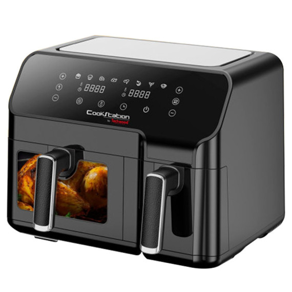 AIRFRYER DUO TECHWOOD 5.5L + 3.3L / Noir / CS-927