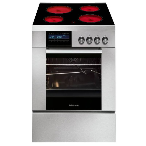 Cuisinière vitrocéramique DE DIETRICH 60cm -Inox