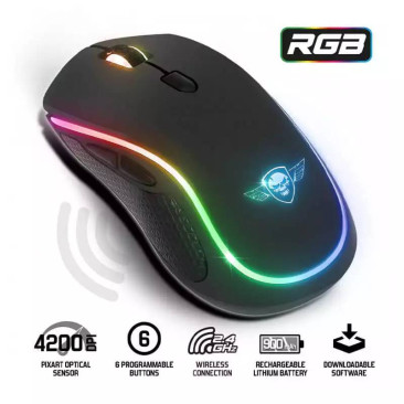 Souris Gamer sans fil Spirit of Gamer PRO-M9 - 4200 dpi