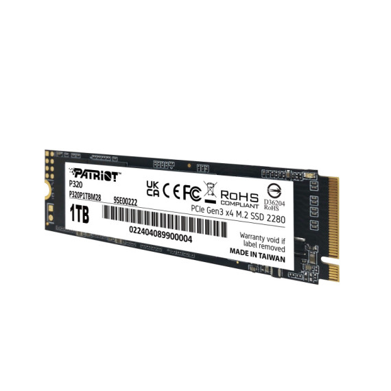 Disque Dur Interne SSD Patriot P320 M.2 NVMe Gen3 x4 1 To