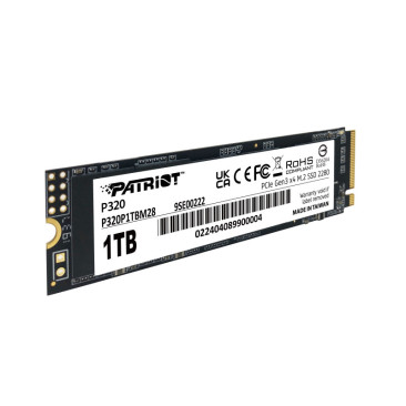 Disque Dur Interne SSD Patriot P320 M.2 NVMe Gen3 x4 1 To