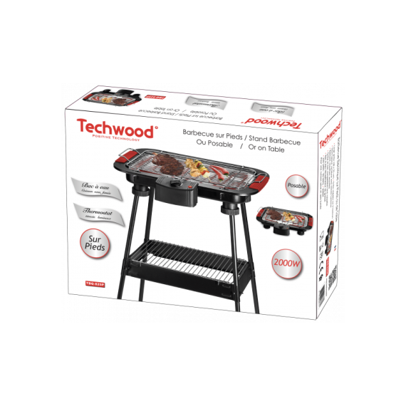 Barbecue Électrique sur pieds ou de Table Techwood TBQ-825P