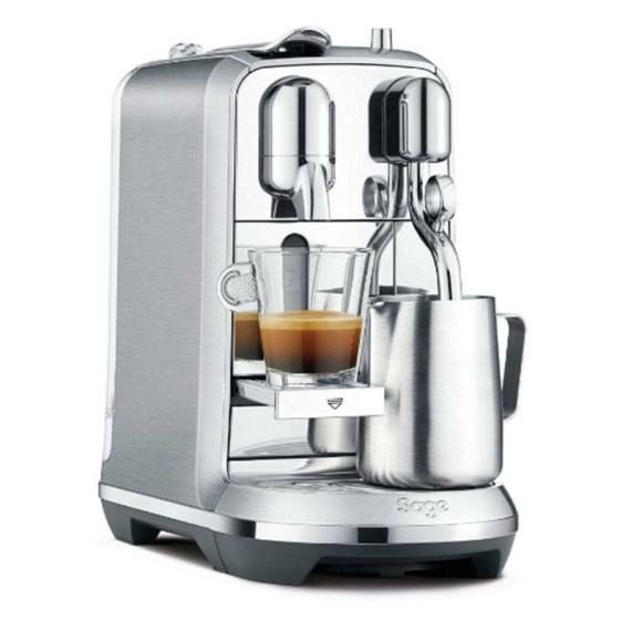 Machine à café Nespresso Métallique - Silver + 10 Capsules NESPRESSO offertes