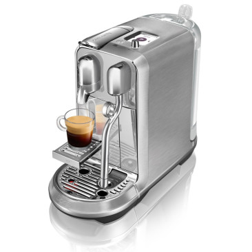 Machine à café Nespresso Métallique - Silver + 10 Capsules NESPRESSO offertes