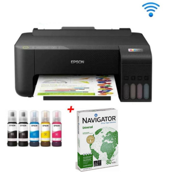 Imprimante à Réservoir Intégré EPSON ECOTANK L1250 WIFI Couleur + Rame Papier