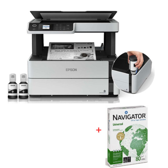 Imprimante Multifonctions Jet d'encre Epson EcoTank ET-M2170 / Avec 2 bouteilles d'encre 111 EcoTank