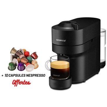 Machine à Café NESPRESSO Vertuo Pop 0.6 Litre 1300 W - Noir