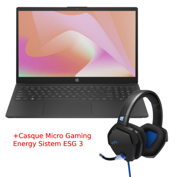 Pc Portable HP 15-fd0297nk N100 8 Go 256 Go SSD - Noir