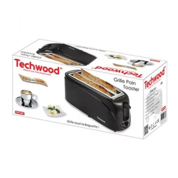 Grille Pain  TGP-506  Techwood 1300W - Noir