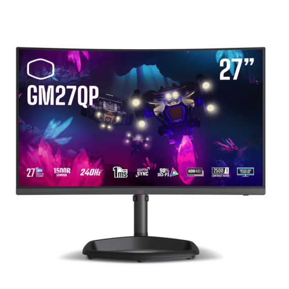 Écran Gaming Incurvé Cooler Master GM27QP 27" 2K QHD VA / 240 Hz / Noir