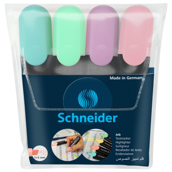 POCHETTE DE 4 STYLO FLEORESCENT SCHNEIDER REF 1500