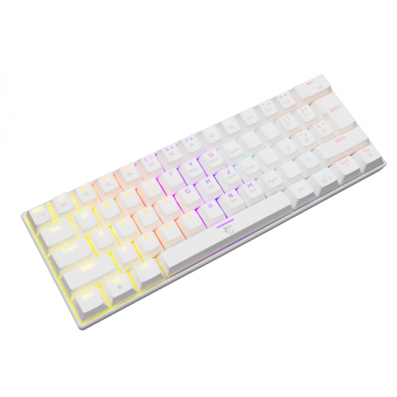Clavier Gaming Mécanique White Shark Shinobi RGB Blanc - Blue Switchs