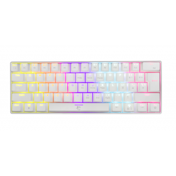 Clavier Gaming Mécanique White Shark Shinobi RGB Blanc - Blue Switchs