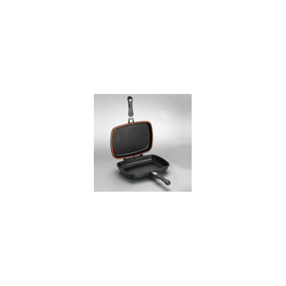 Poêle Grill Duplo Korkmaz 34x25x8cm - Noir