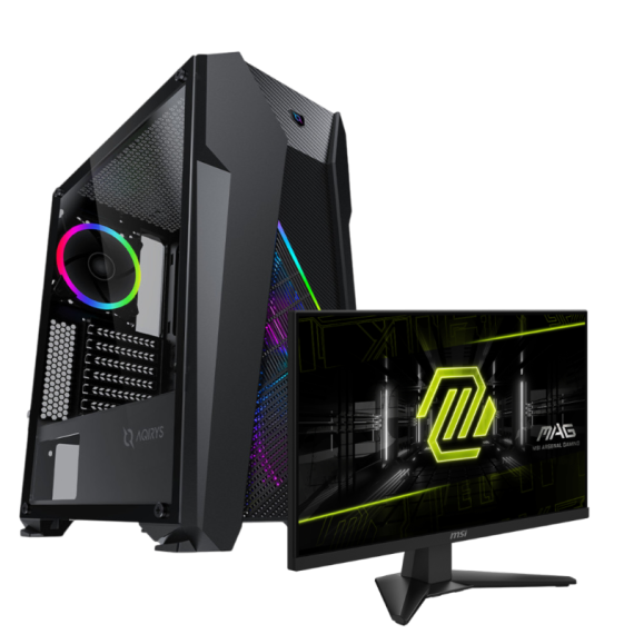 Boitier AQIRYS BOITIER CANOPUS + MSI ECRAN MAG 244F