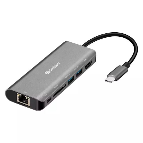 Sandberg station d'accueil Pro USB-C (5en1)