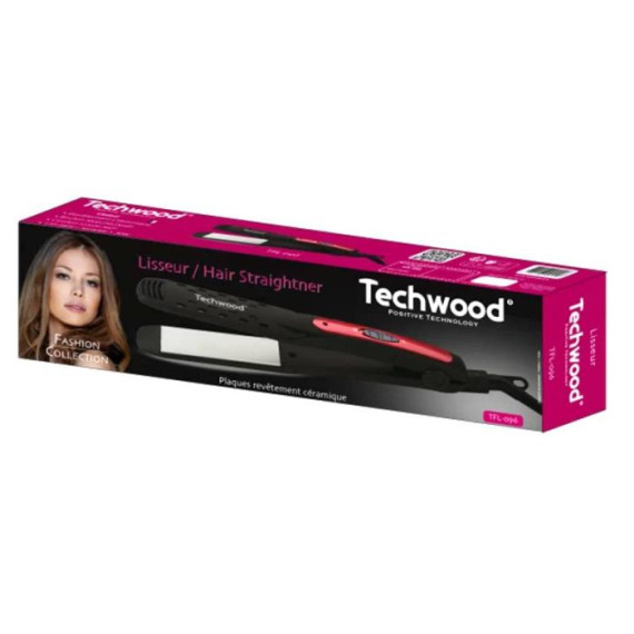 Lisseur Cheveux TECHWOOD TFL-096 35W - Noir