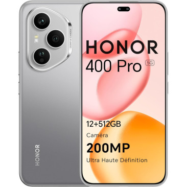 SMARTPHONE HONOR 400 Pro 5G / 24Go / 512Go / Gris Lunaire