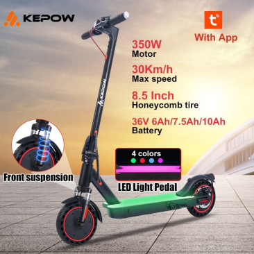 Trottinette Électrique E9PRO10 KEPOW - Noir