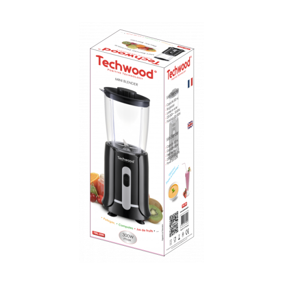 Mini Blender TECHWOOD TBL-206 300W - Noir