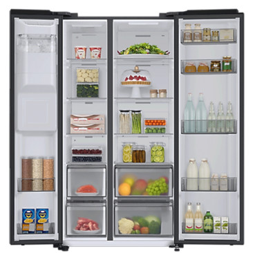 Réfrigérateur Samsung Side by Side RS68 Twin Cooling 609L / Noir