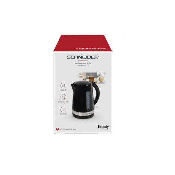 Bouilloire Schneider 1.7L 2200W - Noir