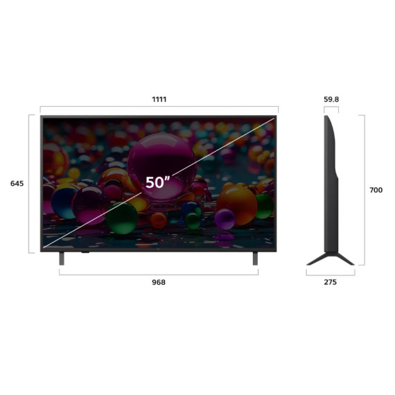 Téléviseur LG 50'' AI UA85 4K UHD Smart / 50UA85006LA