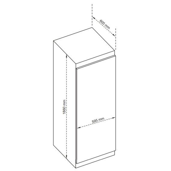 Réfrigérateur Combiné HYUNDAI HYN-186.60NF.DIX - 300L - NoFrost - Dark Inox